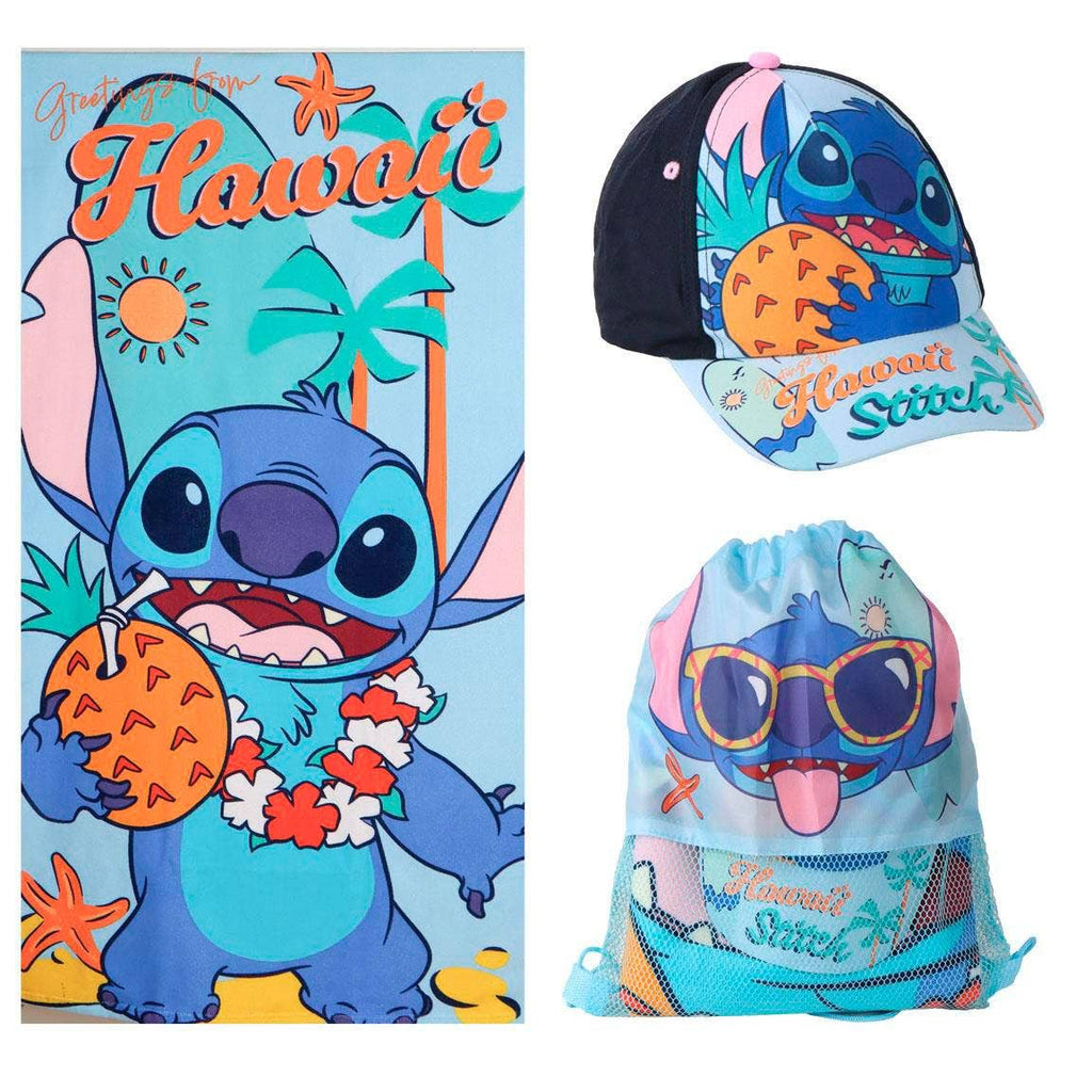 TOALLA SET SAQUITO STITCH - 2200010830