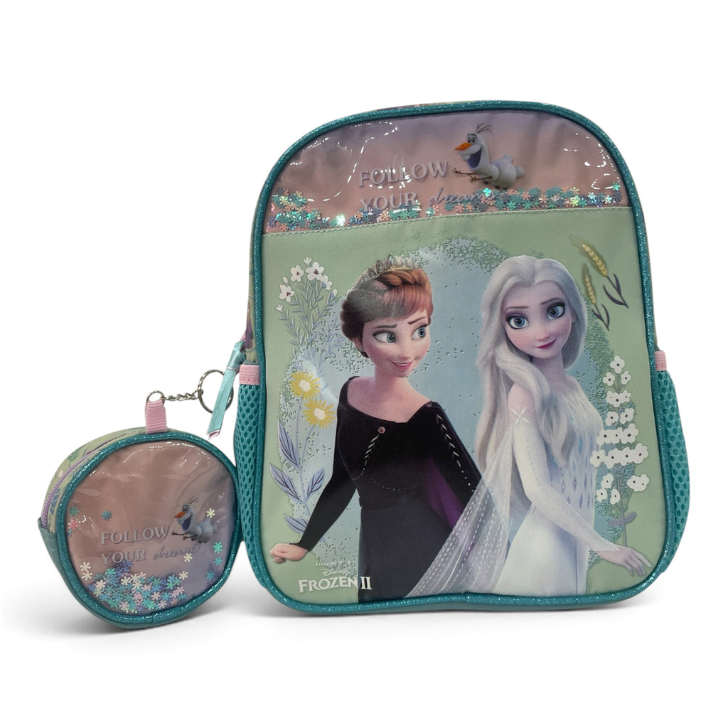 Mochila Escolar Infantil Disney Frozen II "Follow Your Dreams" con Monedero Extraíble