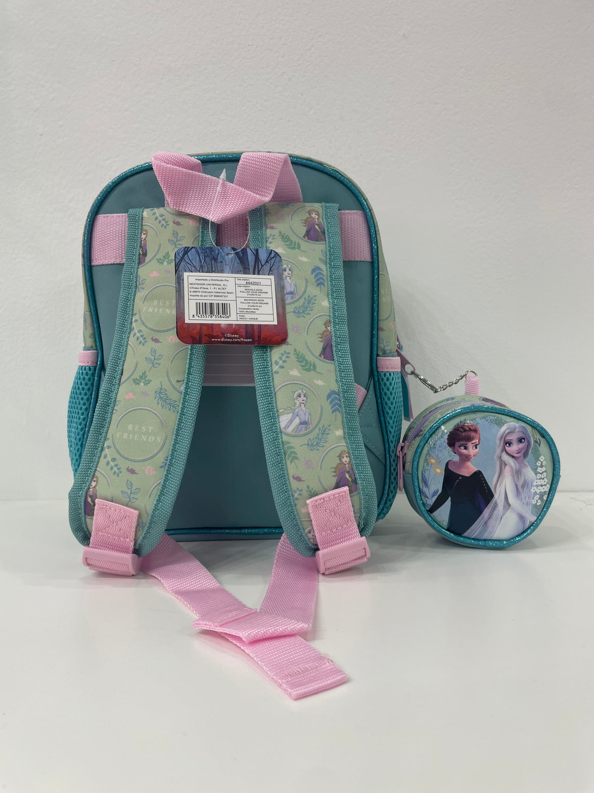 Mochila Escolar Infantil Disney Frozen II "Follow Your Dreams" con Monedero Extraíble