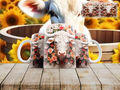 Vaca 3d flores
