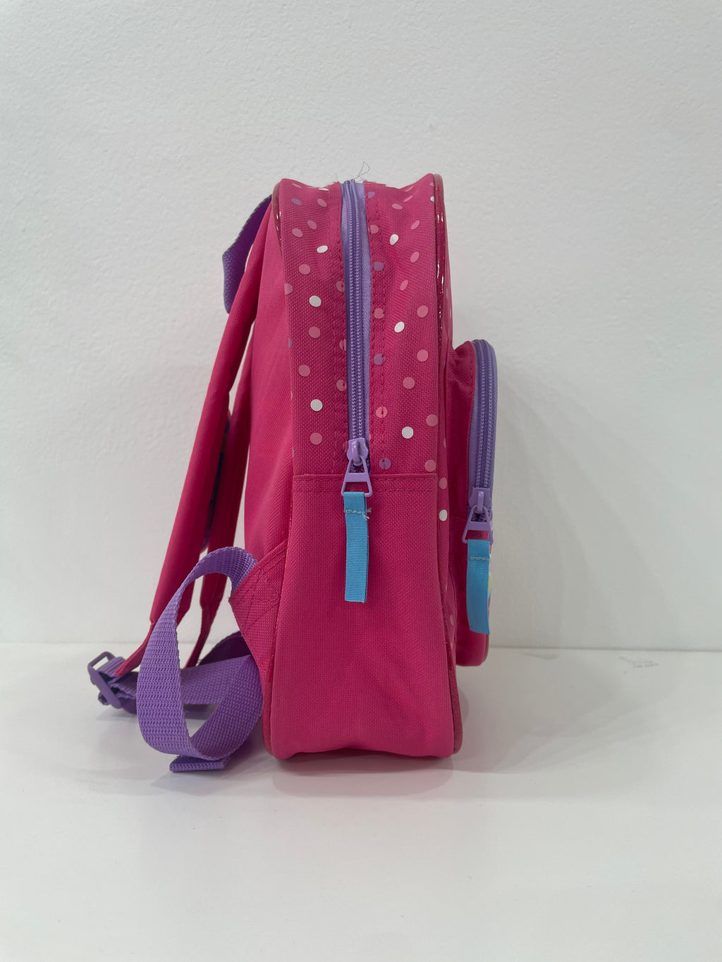 Mochila Infantil Peppa Pig "Rainbow Heart" Rosa con Bolsillo Corazón