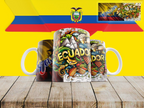 Taza de Cerámica "Raíces del Mundo" | Edición Cultural de Países