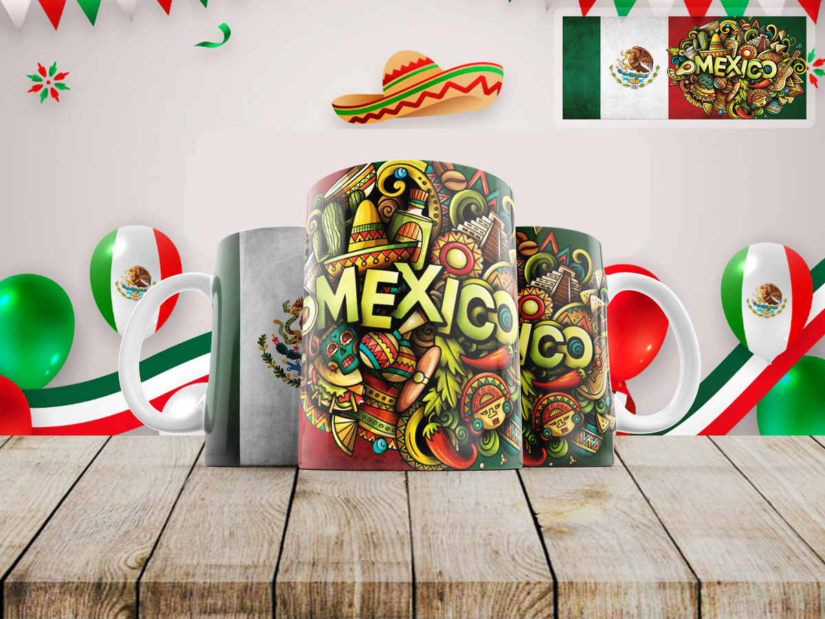 Taza de Cerámica "Raíces del Mundo" | Edición Cultural de Países
